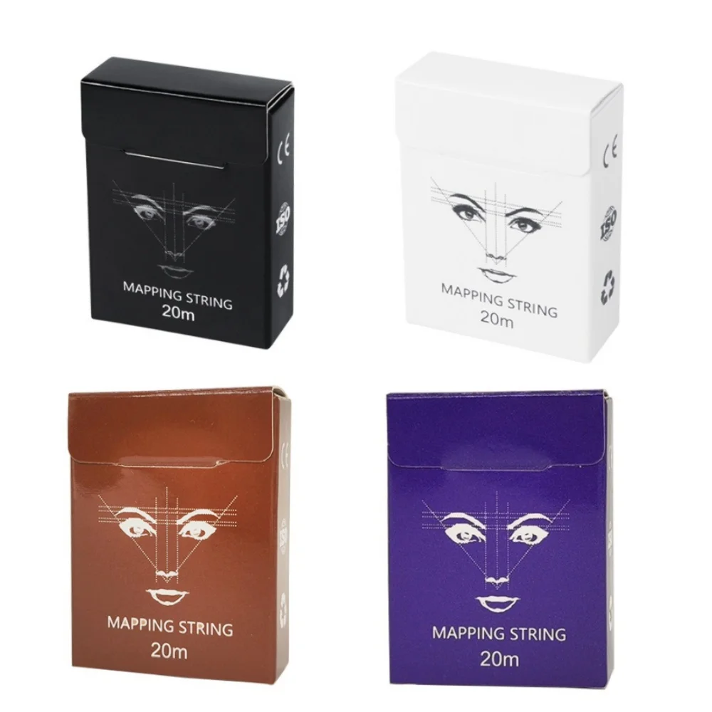 

Eyebrow mapping string 20m Pre-Inked Microblading String for Brow Mapping - Measuring Tool for Marking Symmetrical Eyebrows
