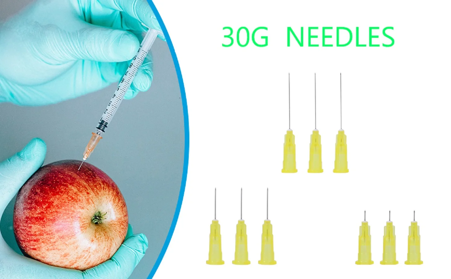30G 4mm 6mm 8mm 13mm 25mm Injection Needles Tattoo Injection Tool Sharp Pointed Needles Disposable Needle