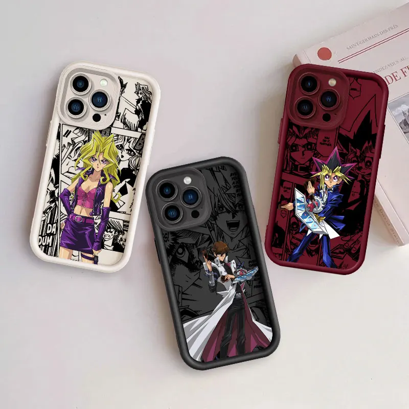 Duel Monsters Fashion Cool For Apple iPhone 15 14 13 12 11 XS XR X Pro Max Plus Soft Eye Ladder Phone Case