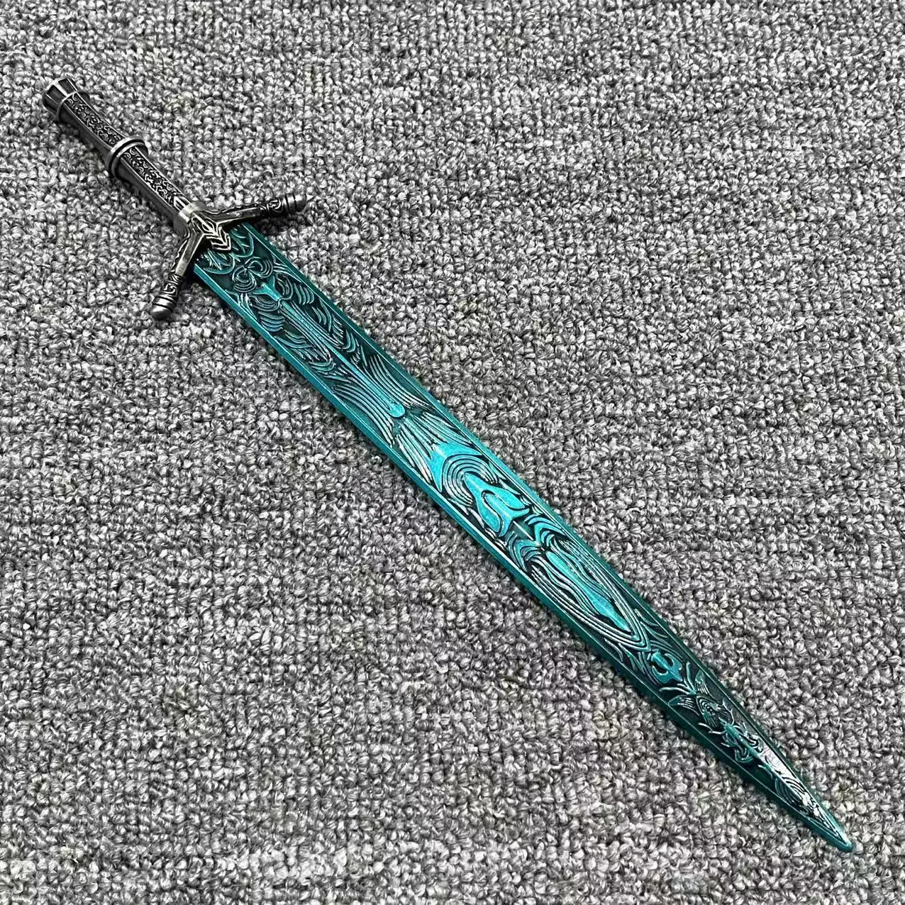 8.6/11.6inch Metal Elden Dark Moon Katana Ranni Anime Sword Ninja Knife Iron Real Size Japanese Katana Samurai Sabre Toy Gift