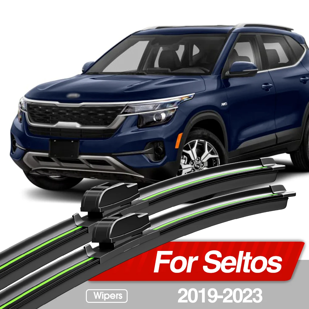 

For Kia Seltos 2019-2023 Front Windshield Wiper Blades 2pcs Windscreen Window Accessories 2020 2021 2022