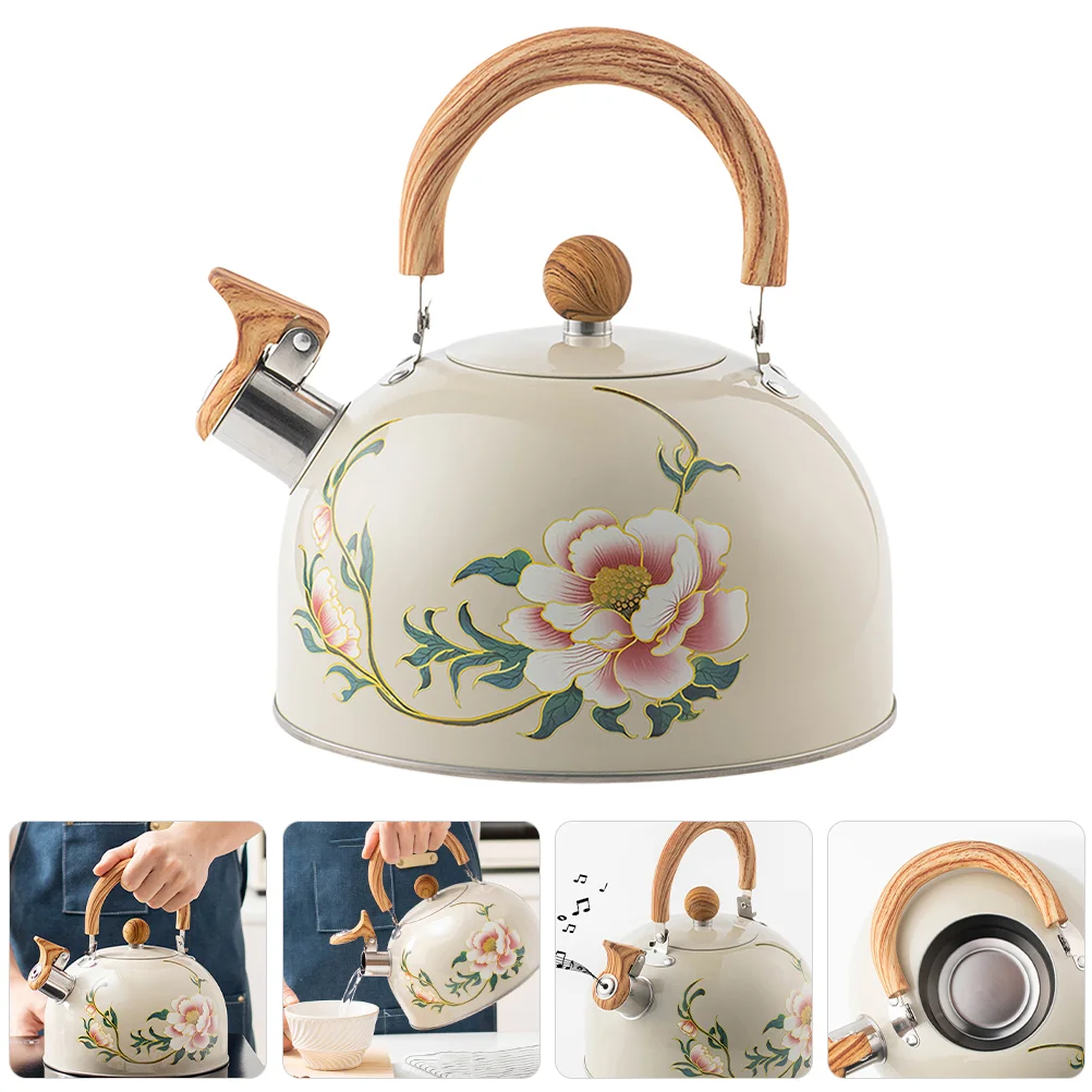 Boiling Teapot Kettle Sounding Coffee Machine Kitchen Water Mother Stovetop Whistling Kettles