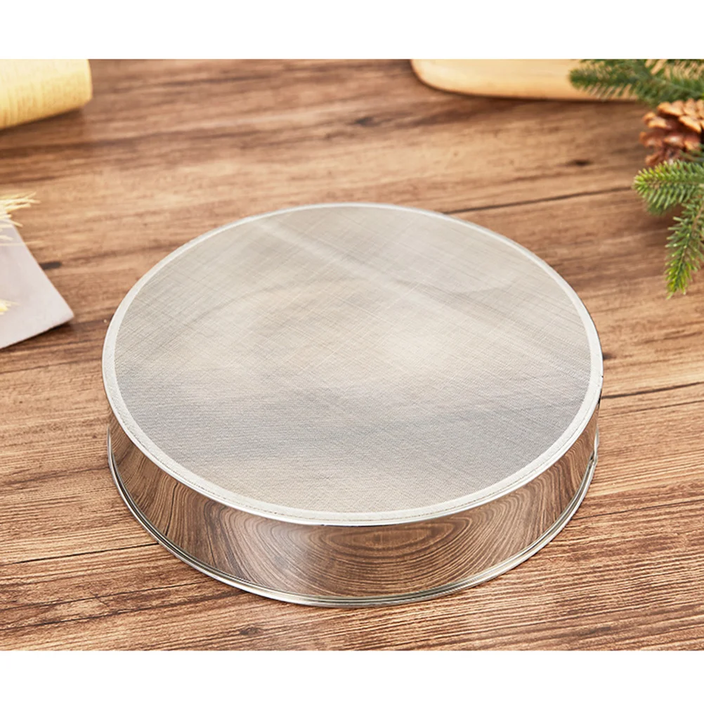 

15cm 40 Mesh Stainless Steel Flour Sifter Sieve Strainer for Baking Powdered Sugar Net Sifting Strain Broth Mesh Flour Sifter
