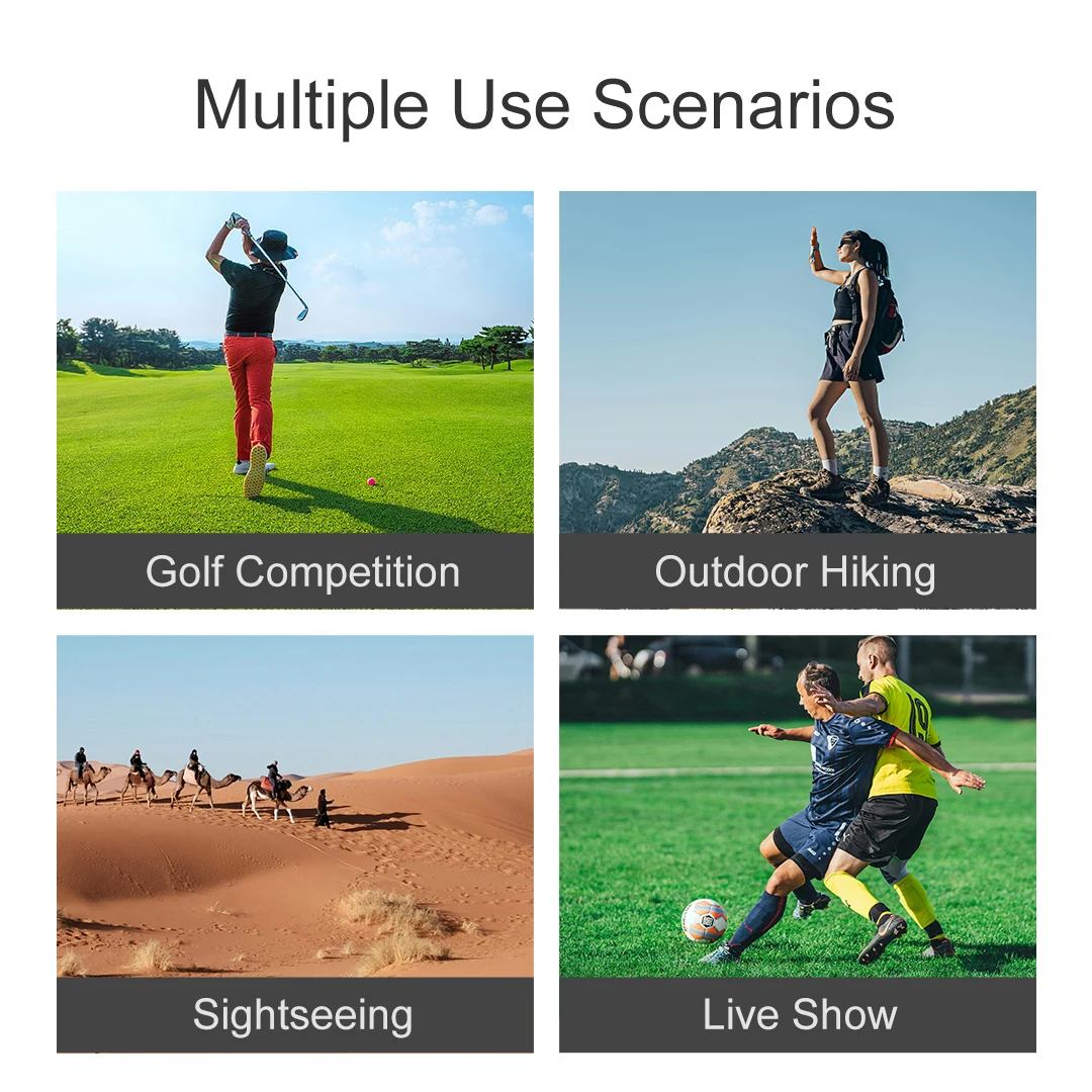 Protap atacado 1000m telêmetro de golfe com 7x alta definição inclinação laser rangefinder 7x telescópio de golfe