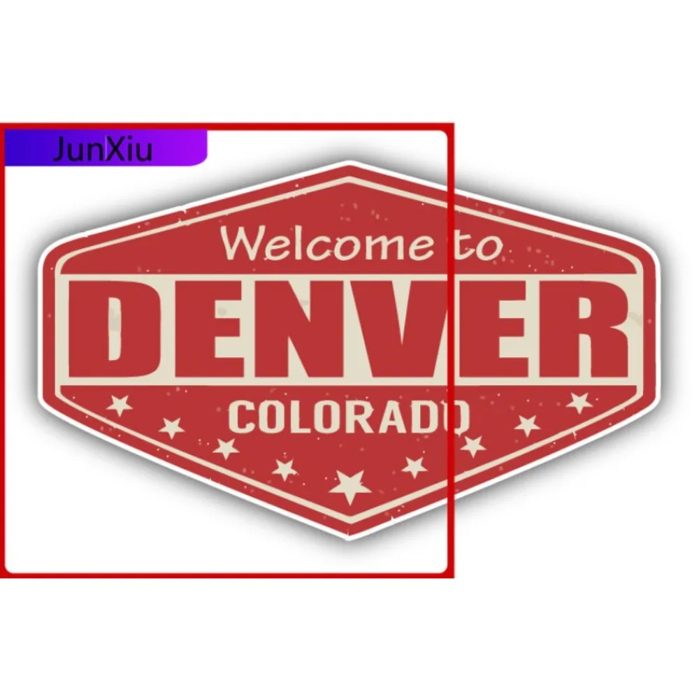 

Denver City Colorado State Usa Grunge Travel Stamp Car Bumper Sticker Decal