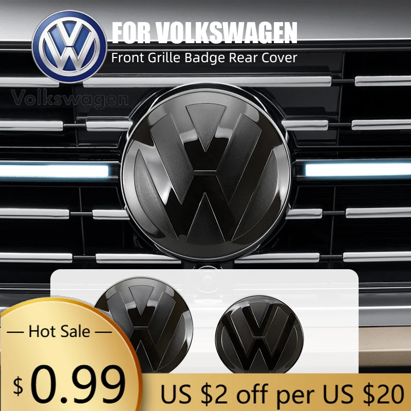 

For VOLKSWAGEN VW Car Modification Logo Sticker Not Affect ACC Front Rear Emblem Badges Cover For VW Volkswagen Golf MK6 MK7 MK8