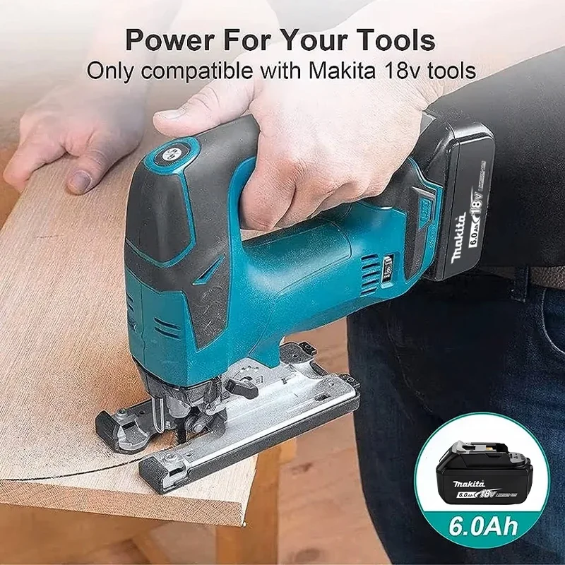 Originální baterie Makita BL1860B 18V 6Ah dobíjecí, vhodná pro baterie pro elektrické nářadí Makita DTD172 DDF487 DGA404 - náhled 6