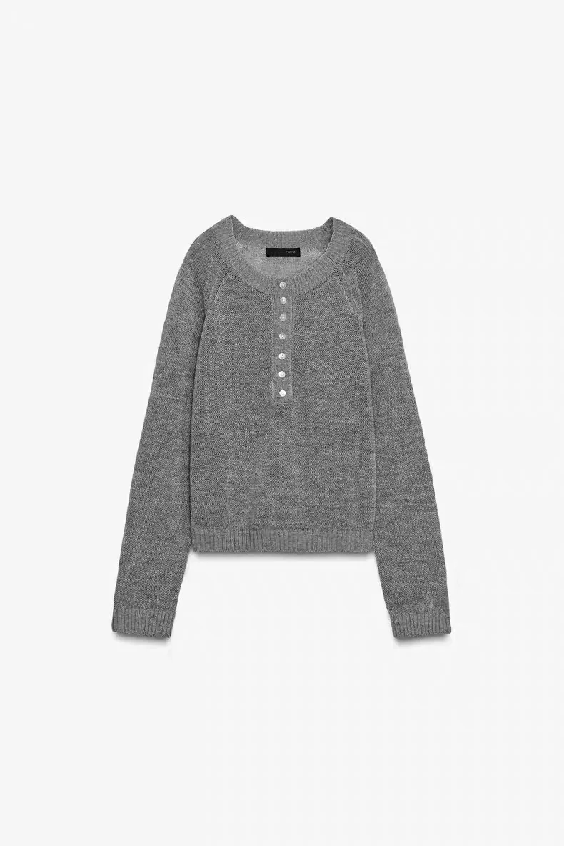 Retro Baker Sle Long Sve Knitted irt New Arrival Fall Season Women's Faion One oulder Design Comfortable Loose Fit