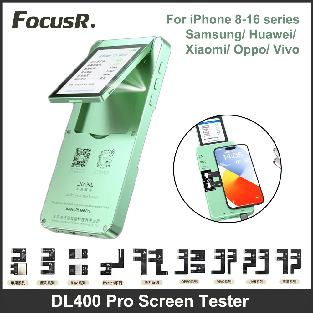 DL400 Pro LCD True Tone Recovery Programmer For iPhone 13 14 15 16 Pro Max Screen Tester For Samsung Xiaomi Display Testing Tool