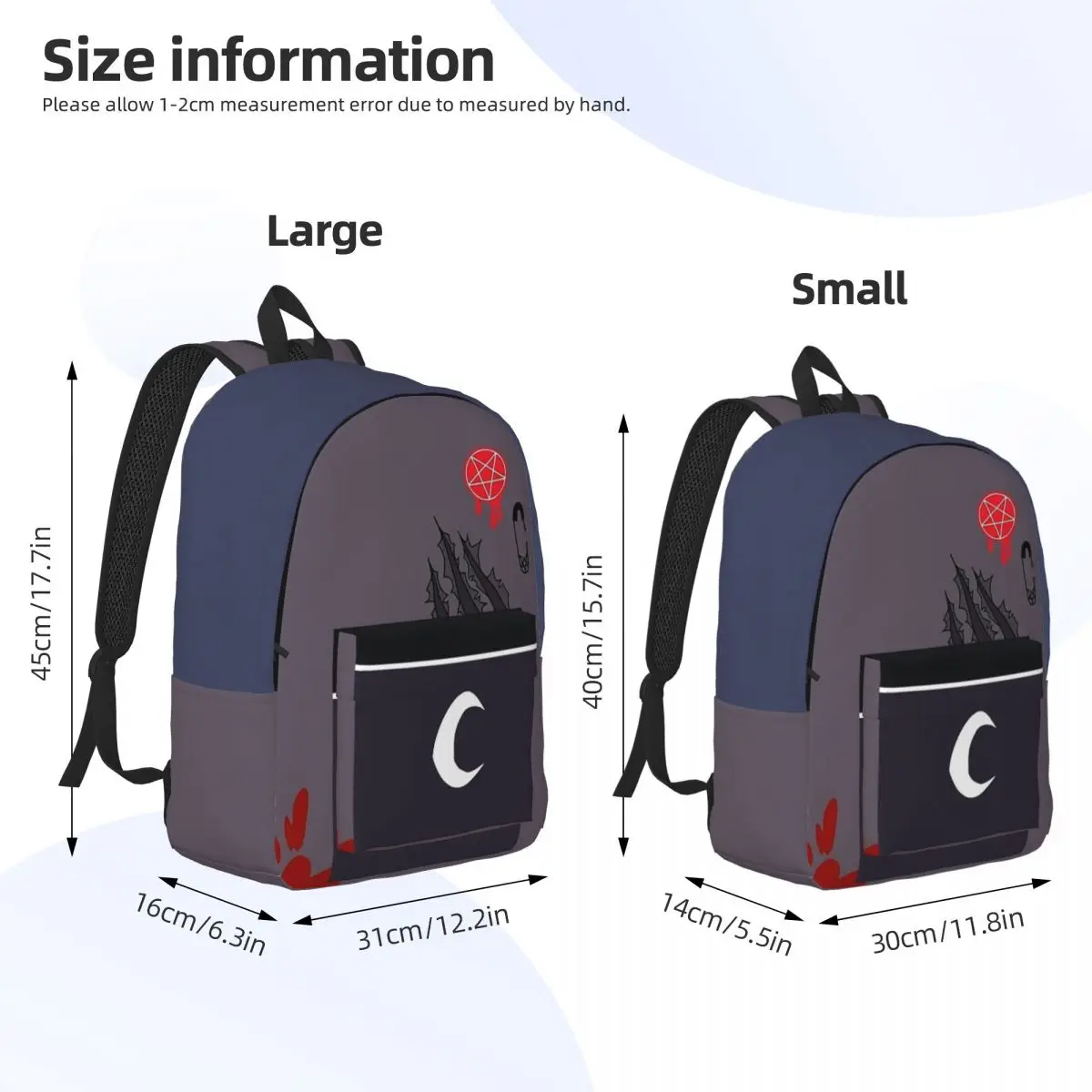 Helluva bodiLoona-Sac à Dos en Toile Durable pour Garçon et Fille, Cartable d'École pour Enfant