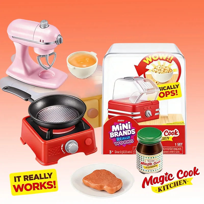 ZURU Mini Brands Magic Cook Kitchen Series Mini Home Appliance Blind Box Miniature Simulation Kitchenware Set DIY Toys view 6