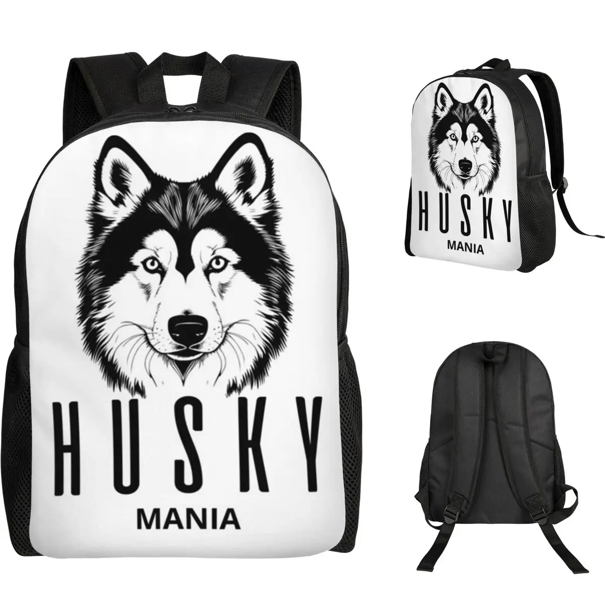 

SIBERIAN HUSKY MANIA студенческий рюкзак школьная сумка походный дорожный рюкзак для мужчин и женщин модная сумка для книг сумки на плечо