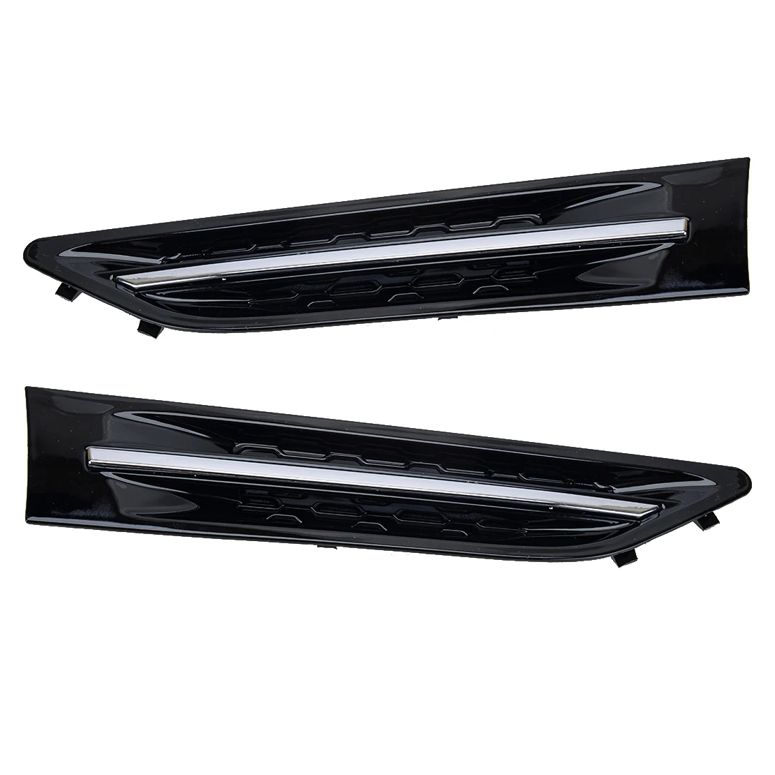 1 Pair ABS Car Front Left Right Side Fender Grille Molding Vent Garnish Trim Fit for Kia Optima 2011-2015 877722T000 877712T000