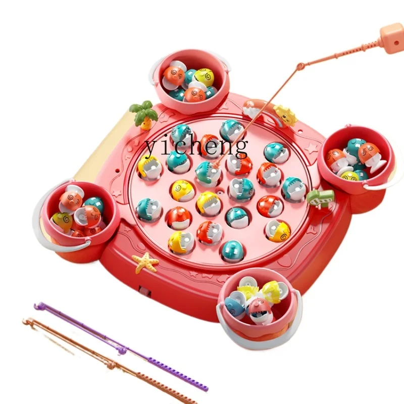 Tqh Baby Electric Magnetic Fishing Children 1-3 Years Old Educational Fun Kids Boys Girls Toddler Toys