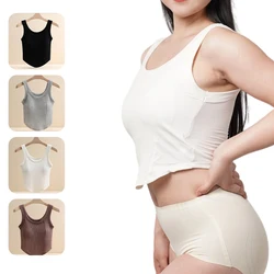 2024 nuova moda estiva corta senza maniche gilet da Yoga femminile Slim sport con imbottiture per reggiseno canotta da corsa Fitness