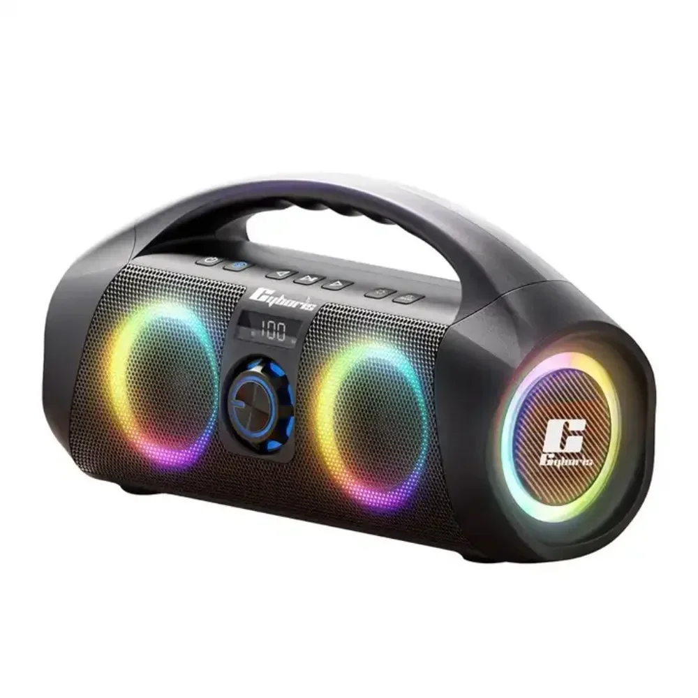 120W Wireless Bluetooth Speaker with Dynamic Breathing Light 360° Stereo Surround Portable Waterproof 12000mAh Battery Boombox