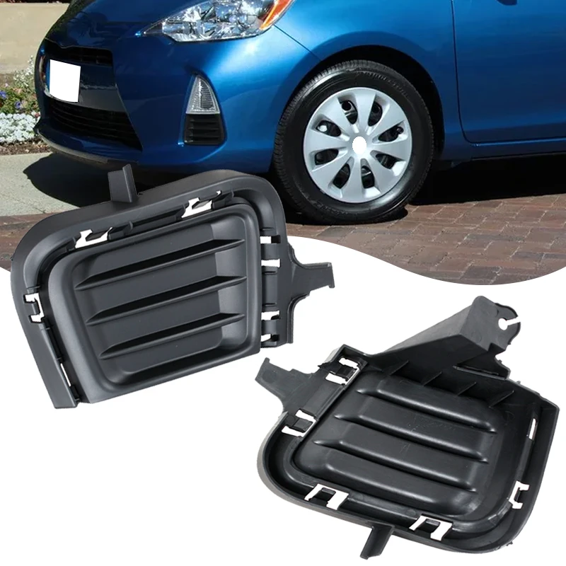 8148152440 8148252370 For Toyota Prius C 2012 2013 2014 Car Front Bumper Lip Spoiler Grille Fog Lamp Cover Trim Accessories