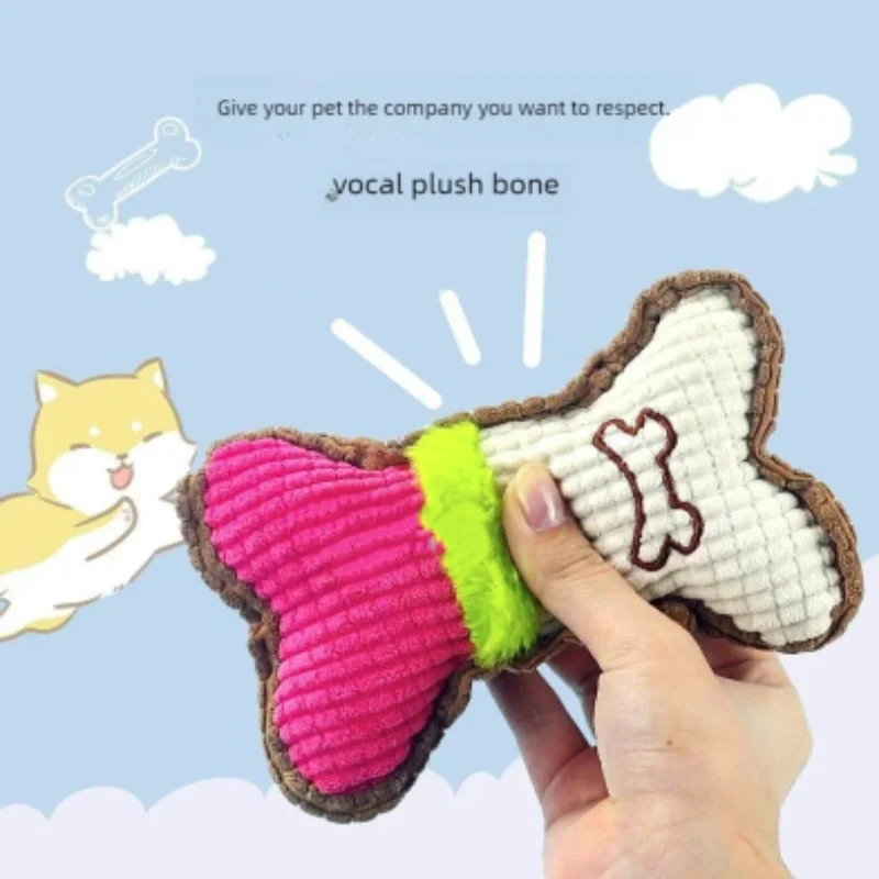 Plush Squeaky Bone Chew 5
