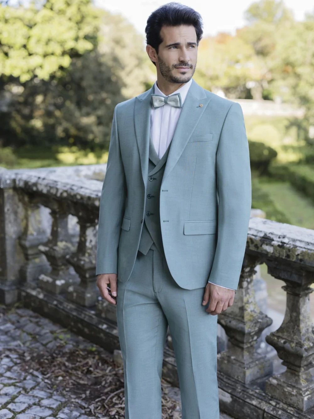 Three Pieces Classic Elegant Men's Suit Set Wedding Groom Outfit High Quality Single Breasted Tuxedo For Men Business Customized