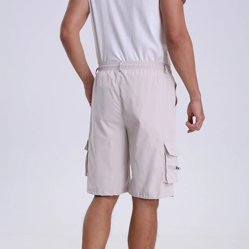 Pantalones cortos Cargo para hombre, Shorts tácticos informales con bolsillo grande, deportivos, a la moda, hasta la rodilla, Verano