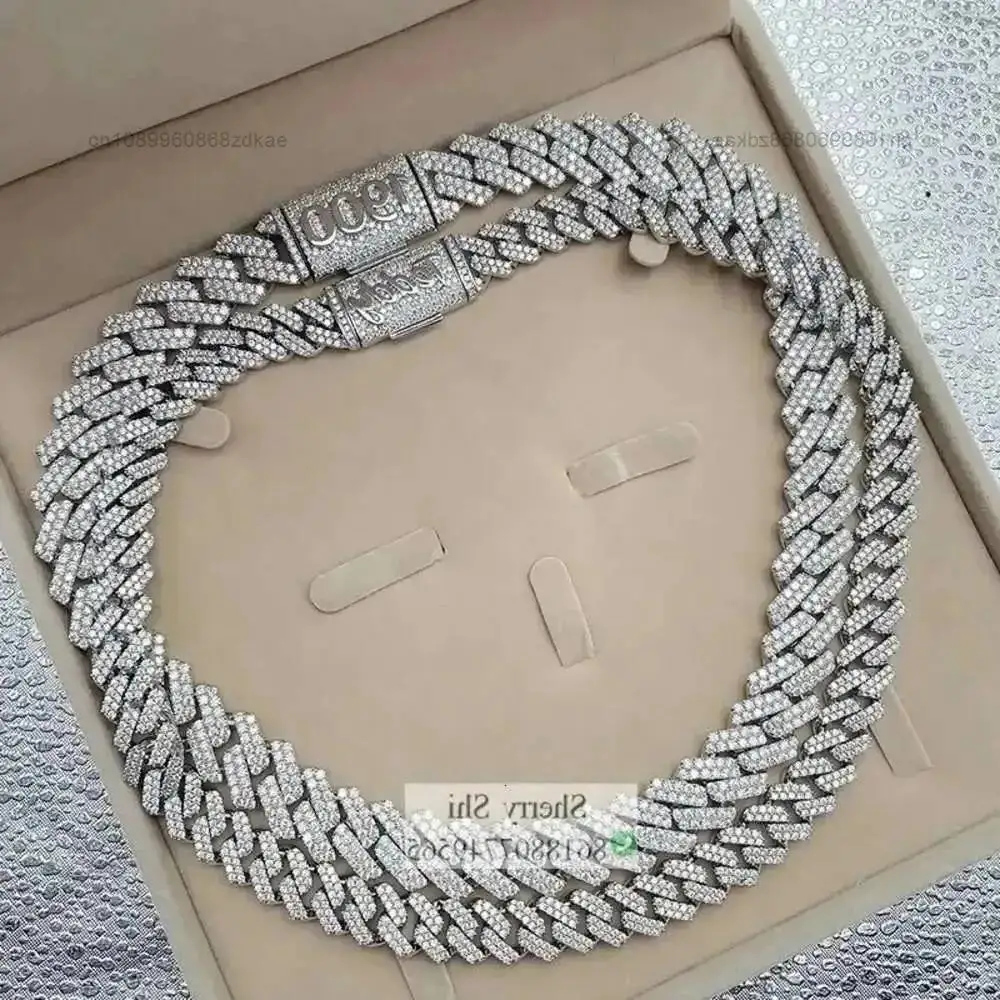 

Полностью алмазный тестер со льдом, твердый индивидуальный замок, 13 мм, 16 мм, 2 звенья, муассанит, индивидуальная кубинская цепочка