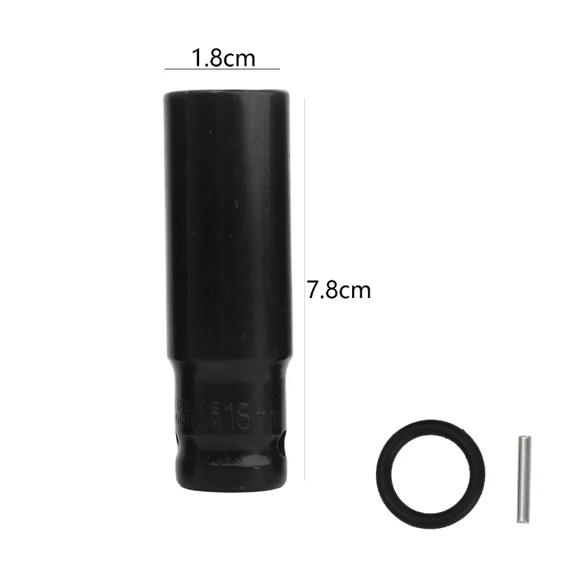 Verlängerte Sechskant-Steckschlüssel 15mm 16mm 17mm 18mm 19mm Metrischer Schraubenschlüssel-Tiefkopf Schlagschrauber-Kopf Reifenentfernung Autoreparaturwerkzeuge – Detail 11