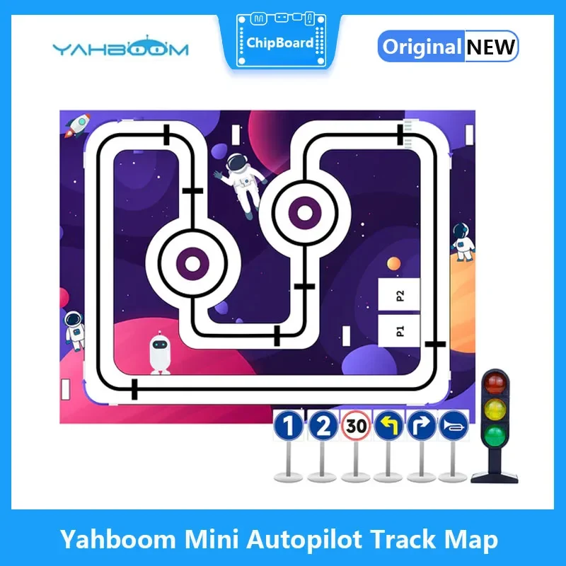 

Yahboom Mini AI Vision Автопилот Трек Карта инфракрасная линия патруль отслеживание трека беспилотный робот обучение модели автомобиля (2 м * 1,5 м)