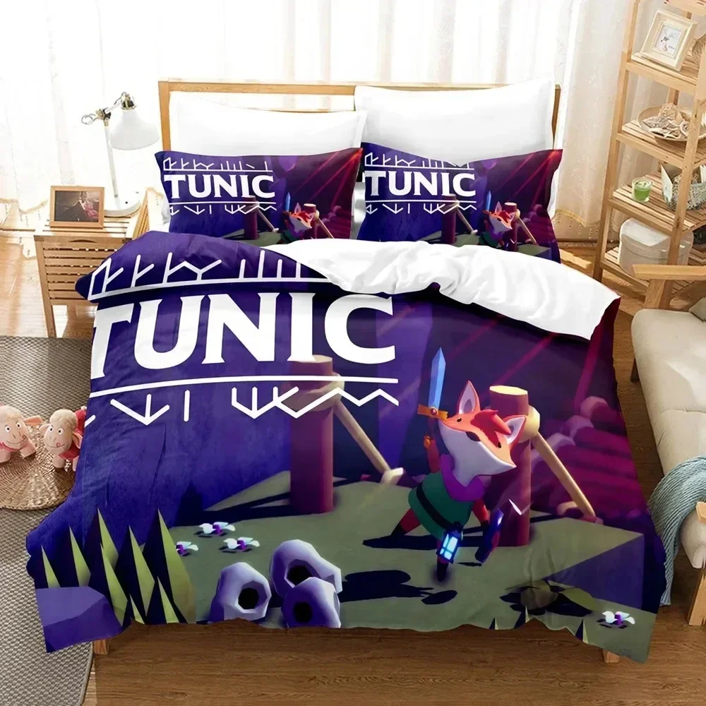 3D Printed Tunic Bedding Set Anime Game Duvet Cover Double Twin Full Queen King Adult Kids Bedclothes Quilt Cover