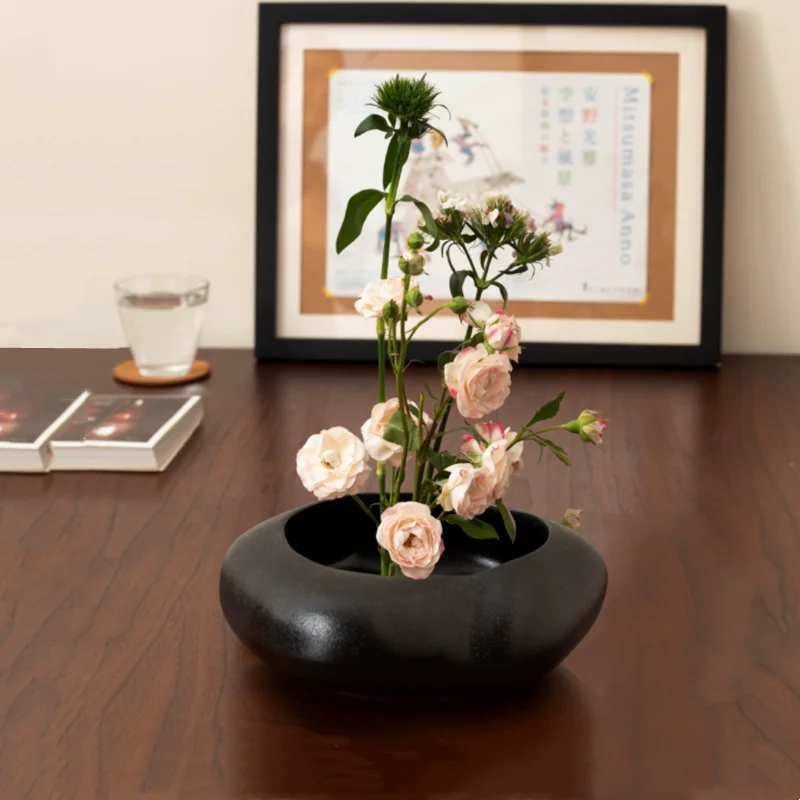 Керамический горшок ручной работы, цветочные аксессуары, Цзяньшань, цветочная композиция, посуда, ваза, террариум, украшение для дома Керамический горшок ручной работы, цветочные аксессуары, Цзяньшань, цветочная композиция, посуда, ваза, террариум, украшение для дома