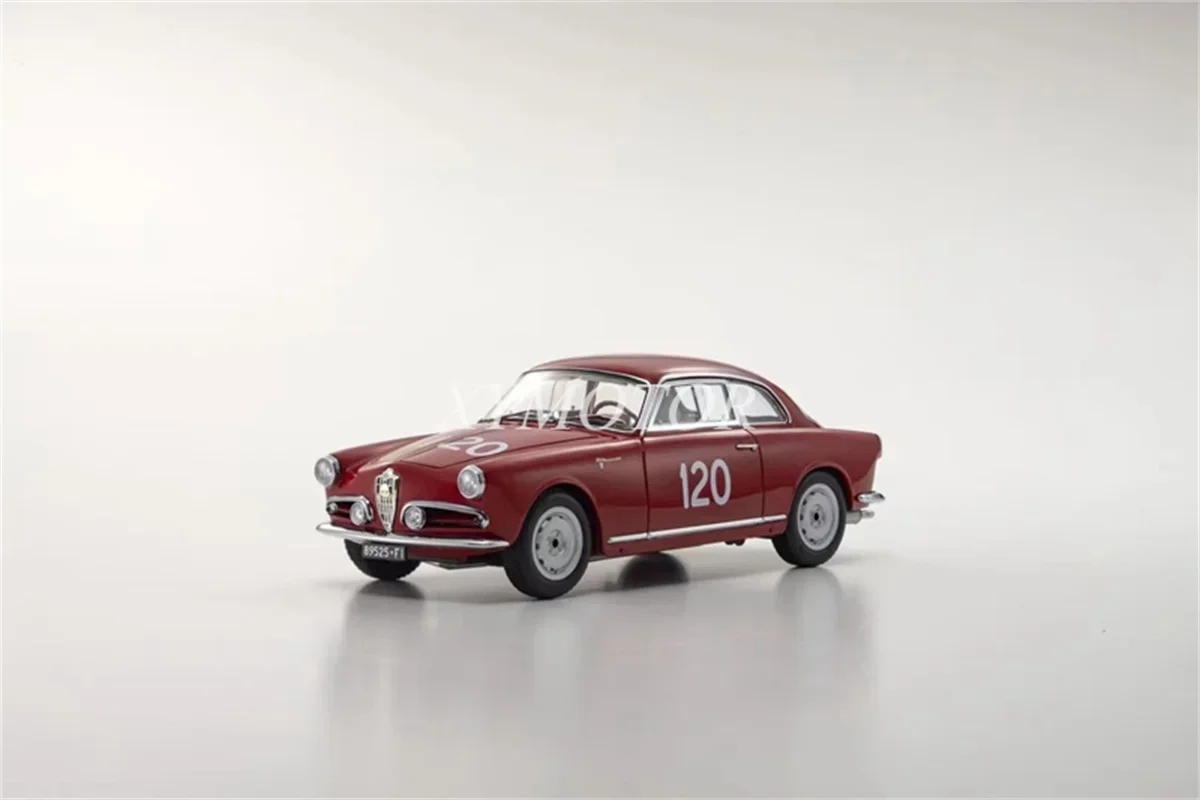 

Модель автомобиля KYOSHO 1/18 для Alfa Romeo Giulietta SV 1956, литье под давлением, красная игрушка, подарок, хобби, демонстрационная коллекция