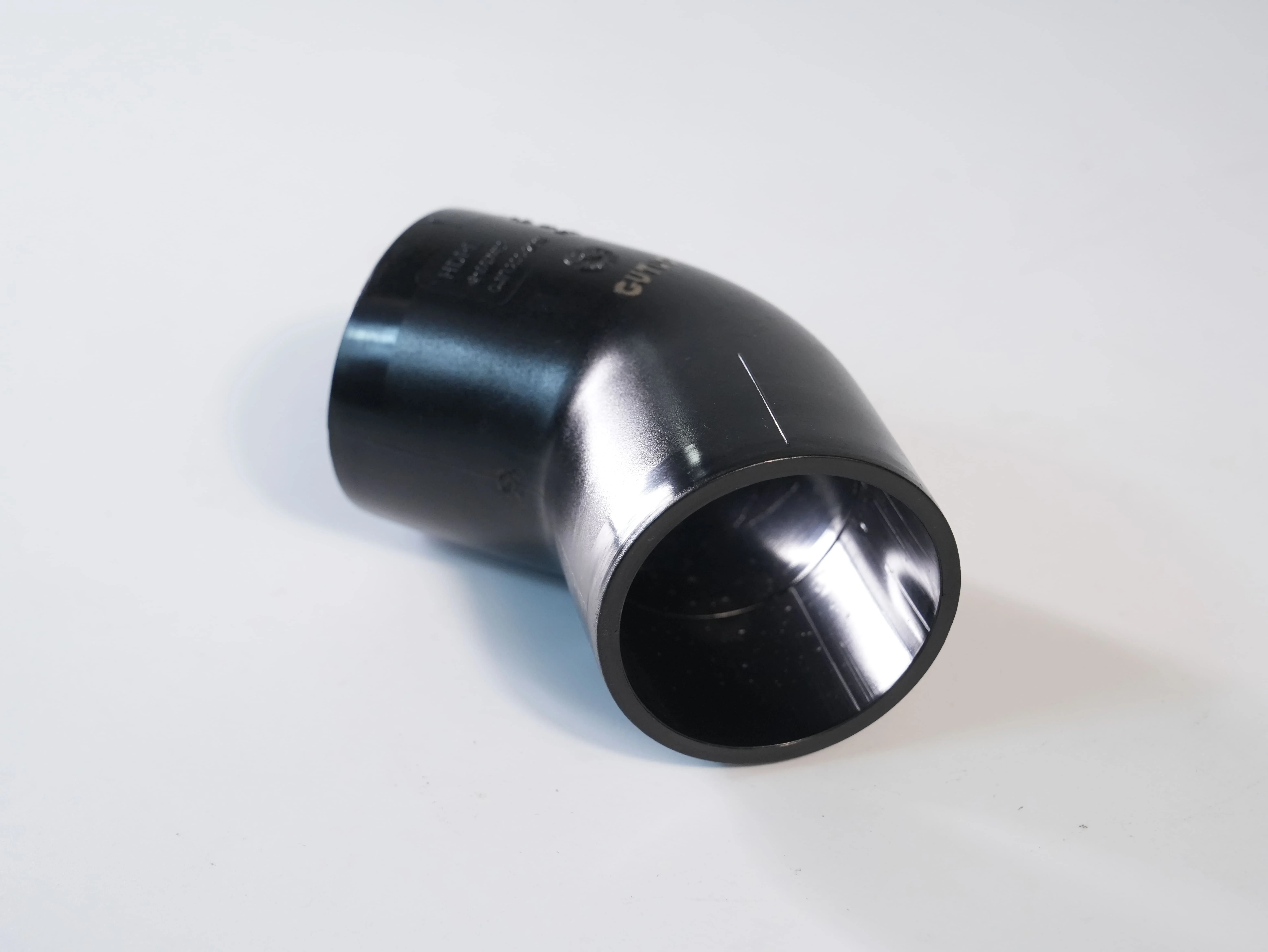 China High Quality Hdpe Pipe Butt fusion Fitting Fusion Bend 45 90 Degree Elbow Plumping Accessories