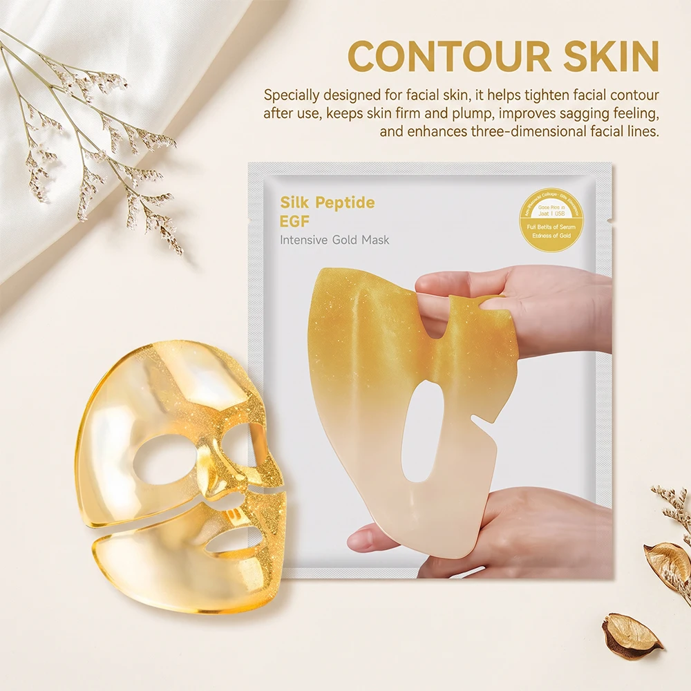 Golden Glow Face Mask Daily Moisturizing Nourishing Smooth Silky Soft Skin Hydrating Sheet Mask