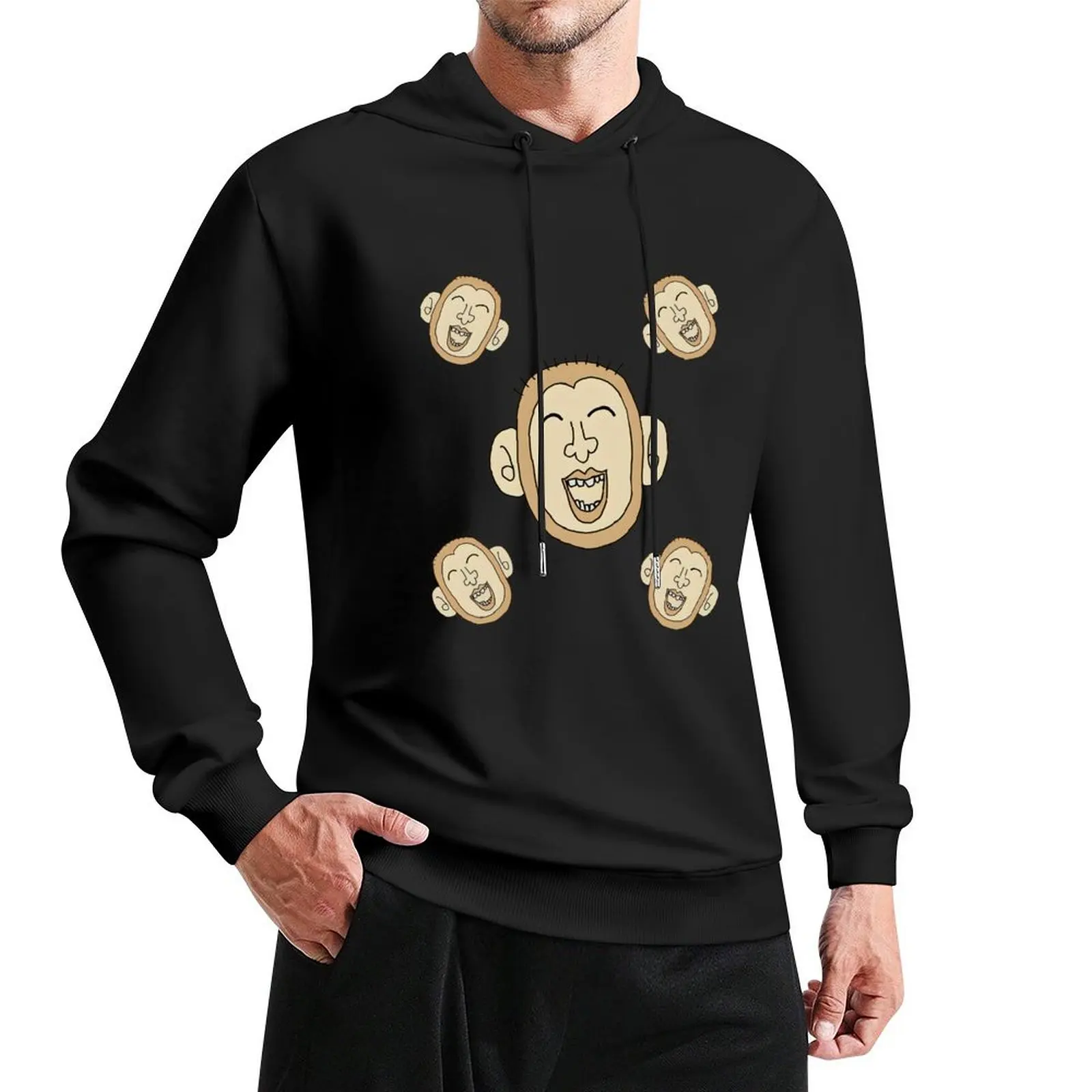 

Smart Monkey (Hagemon) Pullover Hoodie men's clothes men's winter sweater men hoodie