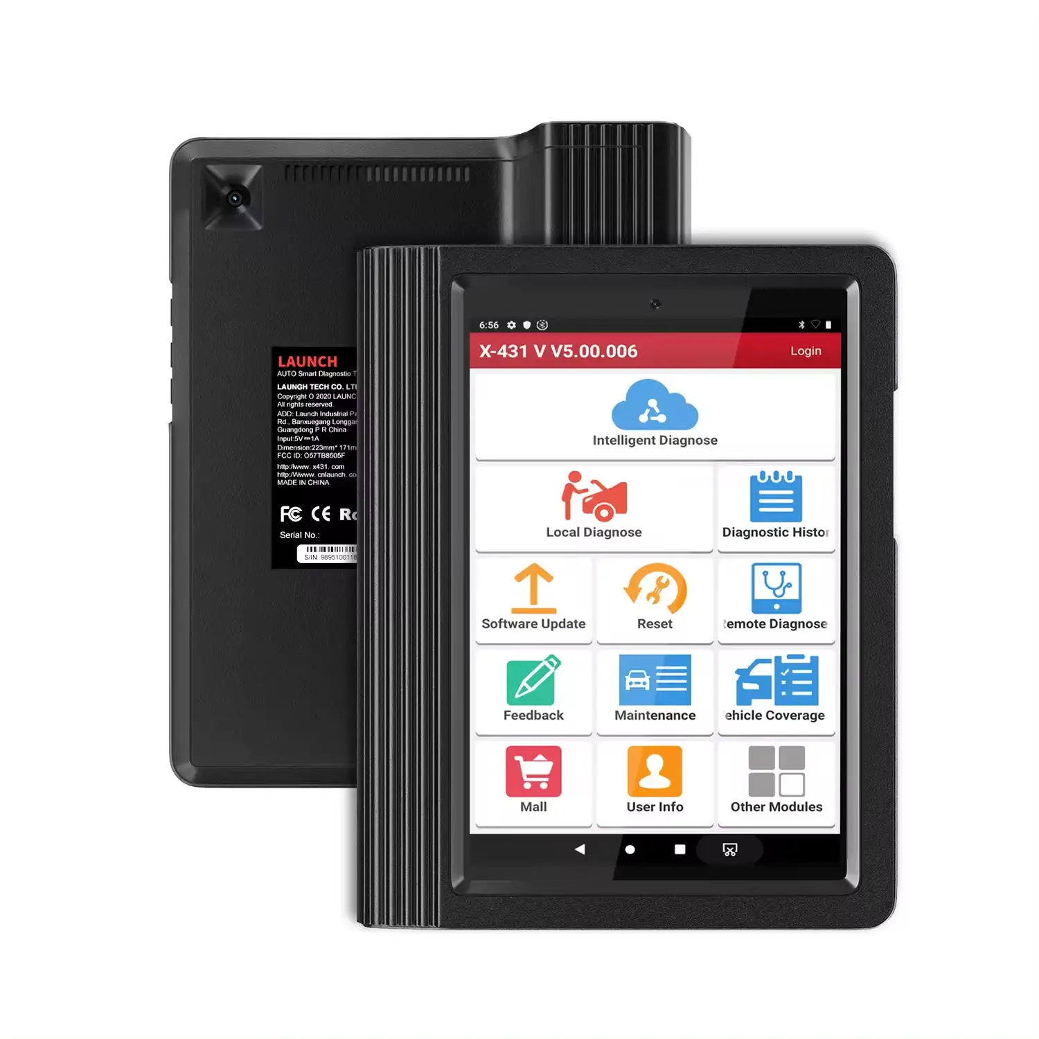 LA UNCH Strumenti diagnostici per veicoli Strumento di riparazione Obd L aunch X431v V4.0 Scanner per auto 8 "Tablet PC Scanner automobilistico Macchina per tutte le auto