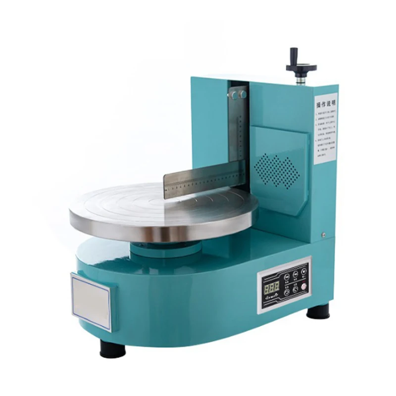 

Birthday Cake Smoothing Coating Machine Automatic Cakes Plastering Cream Coating Filling Machines