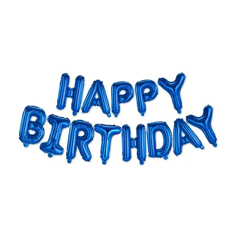 16inch Birthday Balloons Decoration Rose Gold Foil Letter Balloon Set Happy Birthday Globos Kids Party Banner Supplies image 3