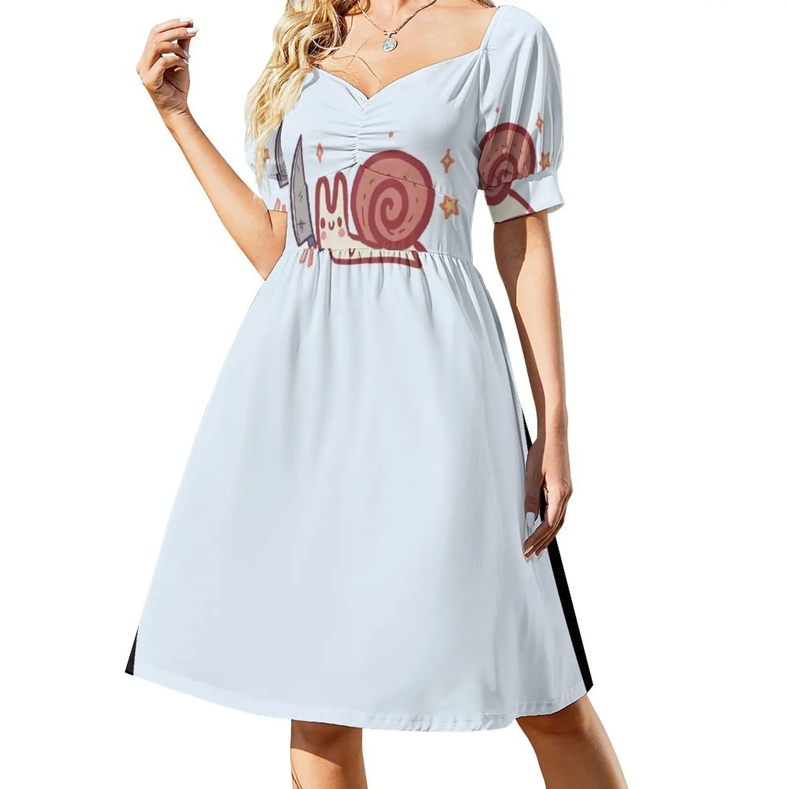 

snail knife Short-Sleeved Dress dresses ladies 2025 summer women's summer dresses 2025 Bride dresses