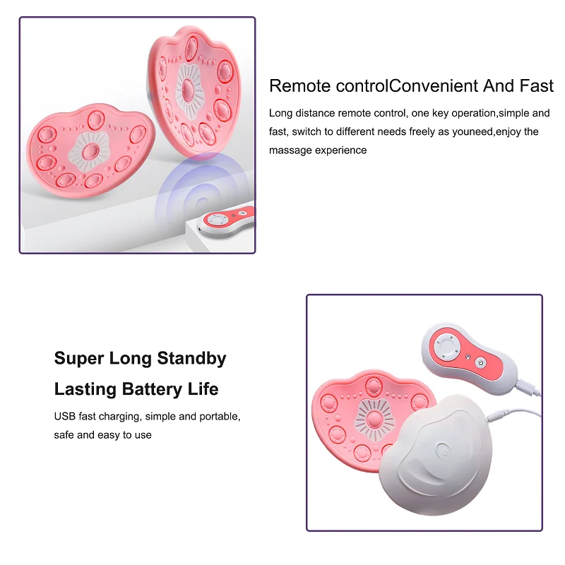 Elektryczna podkładka do masażu piersi Elektrostymulator Mata do masażu EMS Masażer do klatki piersiowej Podkładka do masażu powiększająca biust zapobiegająca obwisaniu