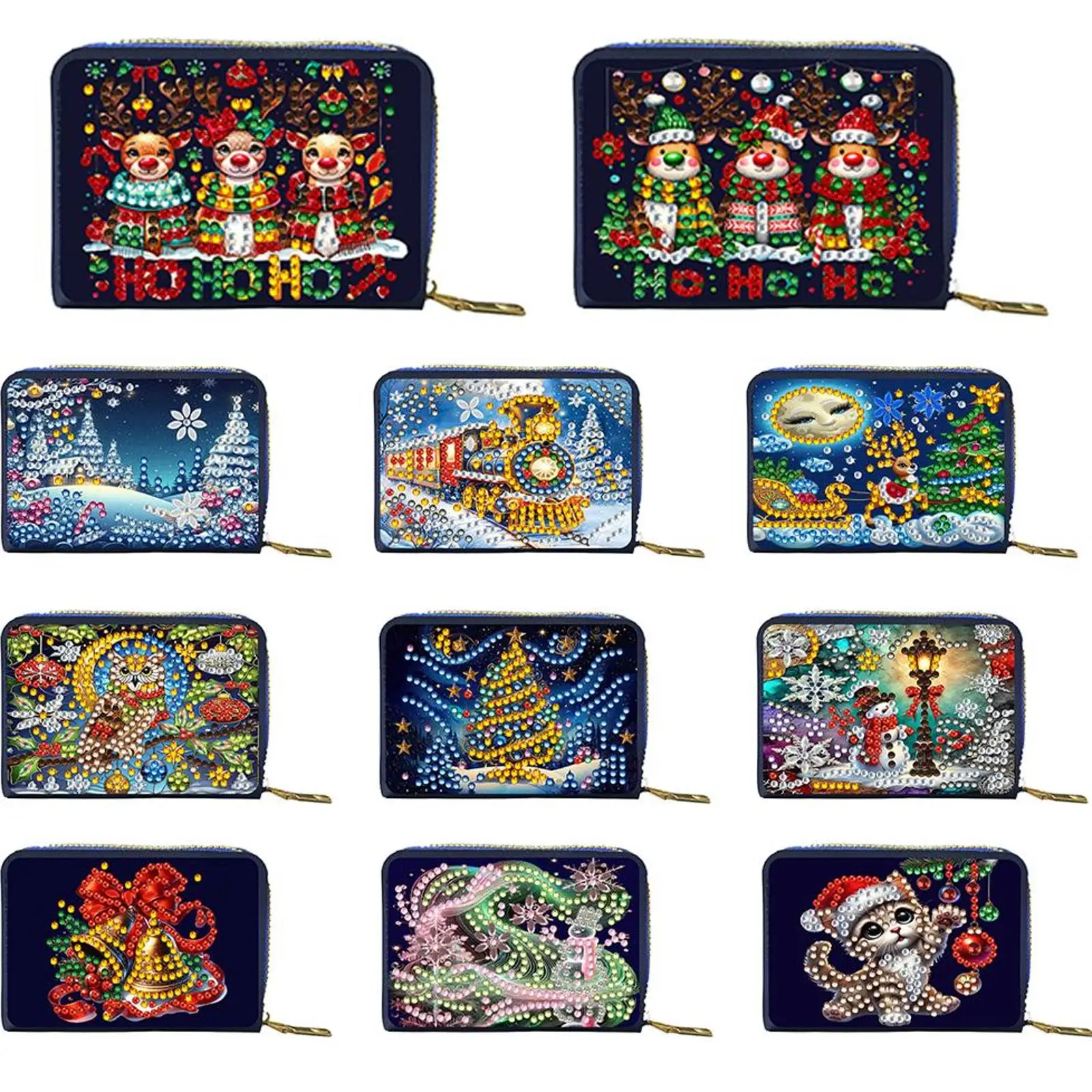 

DIY Diamond Painting Wallet Handbag Women Storage Bag Special Shaped Flowers Diamond Embroidery Cross Stitch Wallet Crafts Gift