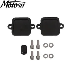 Motorcycle Smog Block Off Plates Cover For KAWASAKI ZX10R 2011-2017 ZX6R 2009-2019 Z900 2011-2014 NINJA1000 2010-2015