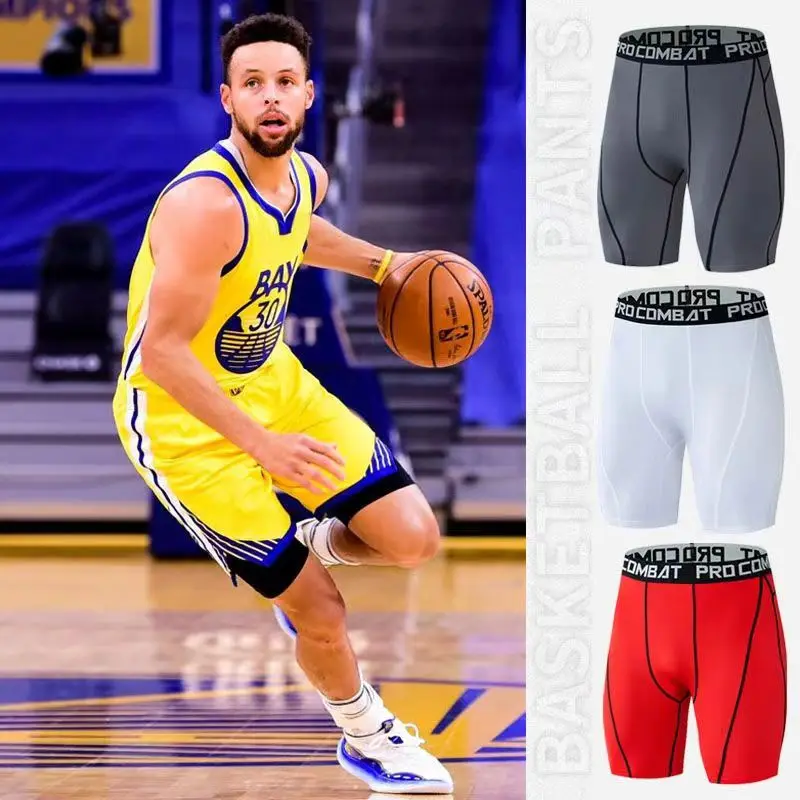

1/5 Pcs Men's Plus Size Black And White Long Sports Underwear Running Fitness Basketball Football Elastic Waist Shorts Teenagers