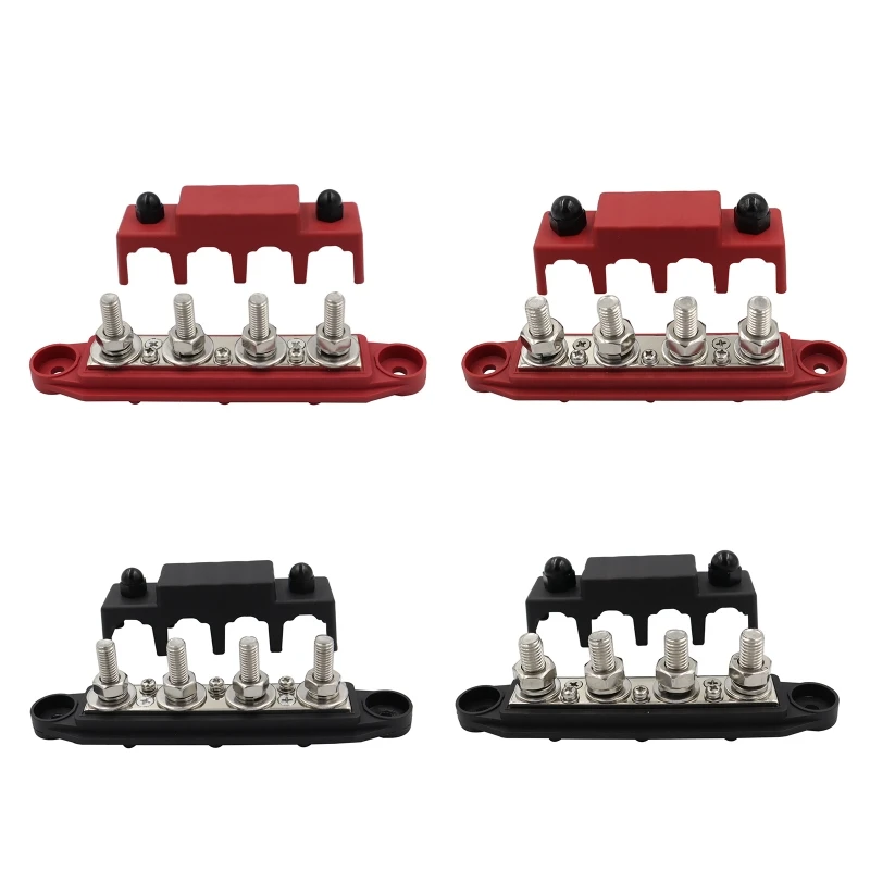 

Блок распределения питания шины 250 А, 48 В для шин постоянного тока, 4 клеммы (5/16 дюйма) St, Прямая поставка