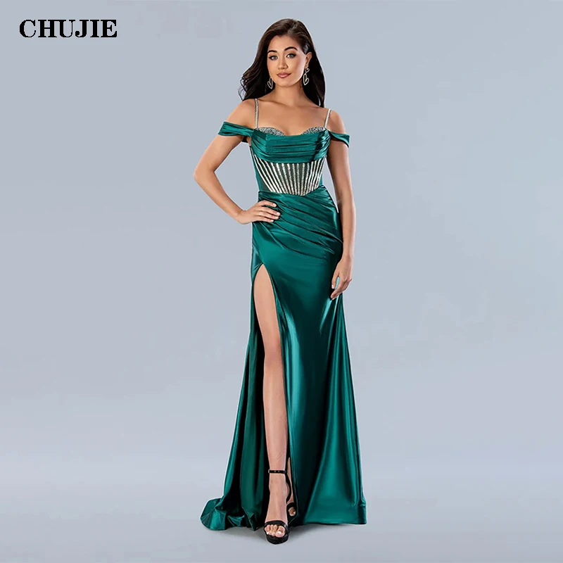 

Mermaid Evening Dresses Elegant Woman 2024 Ball Gown Off Shoulder Sequin Prom Dress Formal Party Gowns Robe De Soiree فستان سهرة