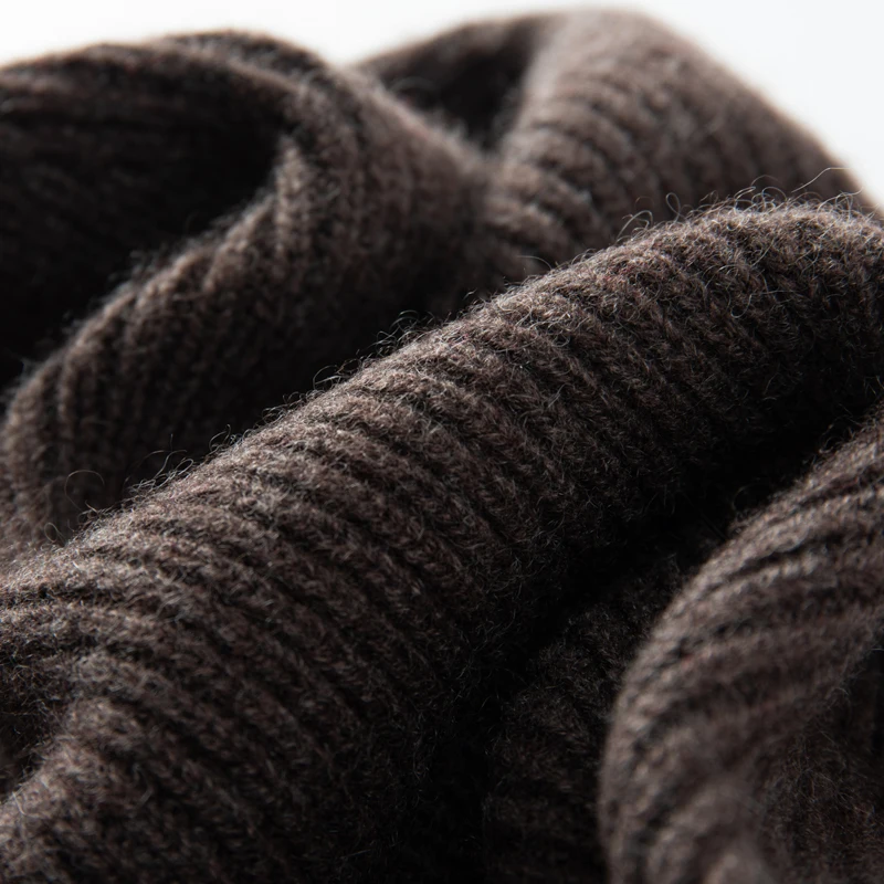 MERRILAMB Hochwertige Strickmütze aus 100 % Kaschmir für Damen und Herren, lässige Beanie-Mütze, Wintermütze, weich, warm, Kaschmir-Kappen, Unisex – Detail 24