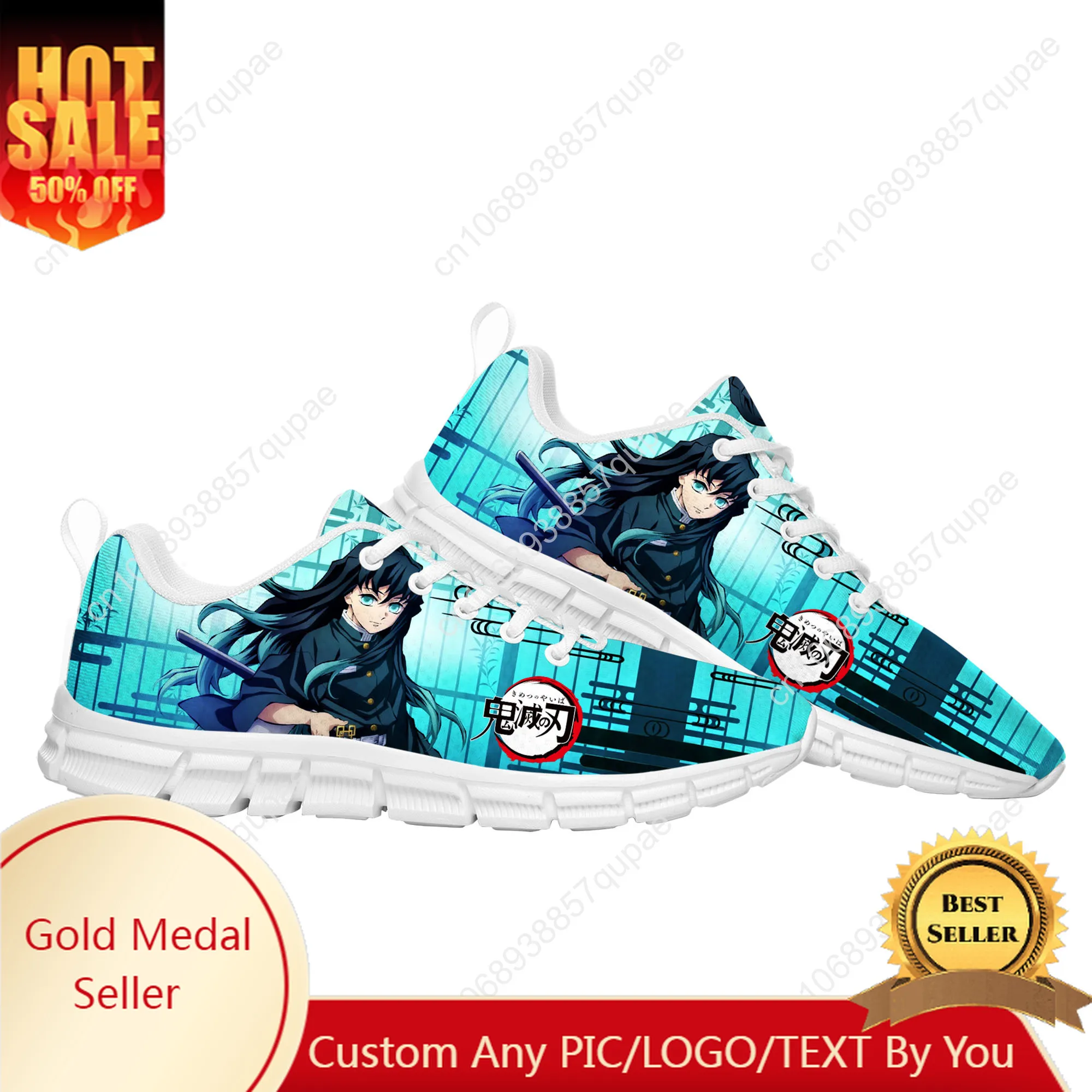 

Muichiro Tokito Sports Shoes Mens Womens Teenager Sneakers High Quality Tide Printed Causal Tailor-made Cartoon Couple Shoes