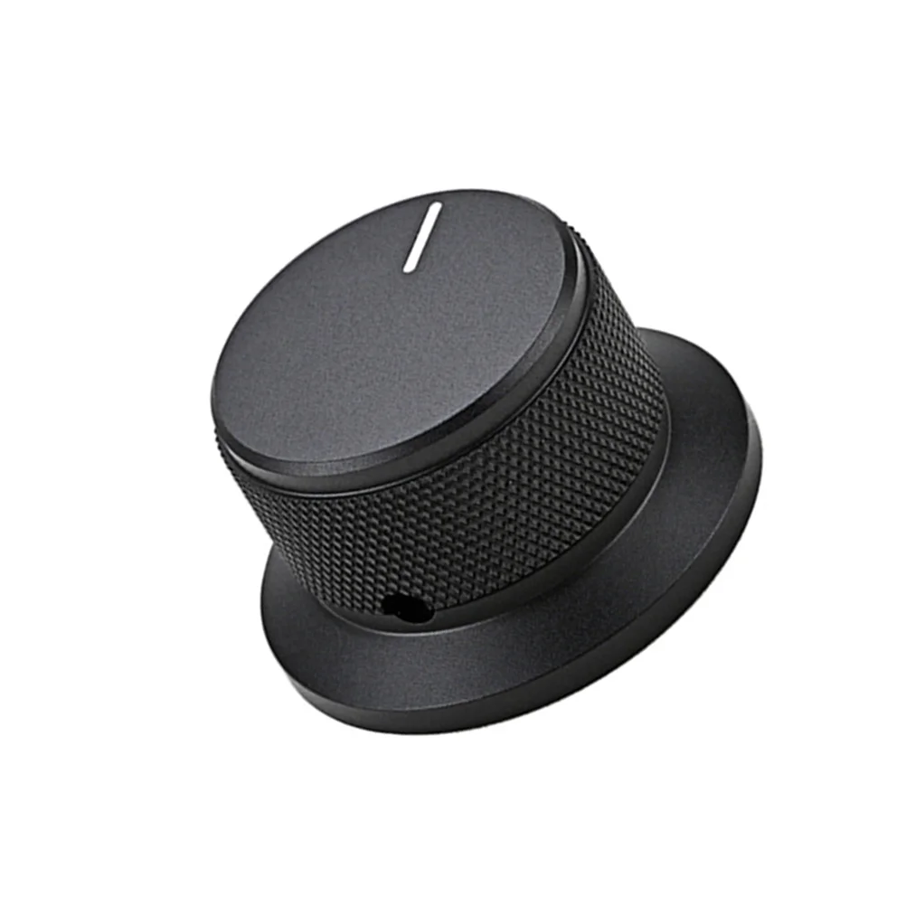 

1pcs Black Top Hat Knob Aluminum Guitar Volume Control Replacement Knurled Finish For Electric Guitar Accessories