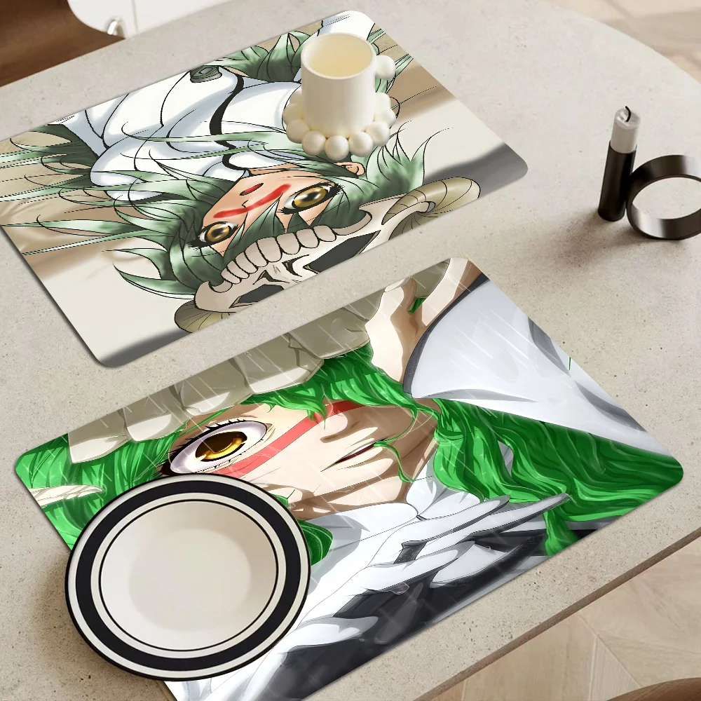 

Nelliel Bleach Kitchen Draining Mat Tableware Pad Coffee Dish Drying Mat Placemat Bathroom Kitchen Drain Pad