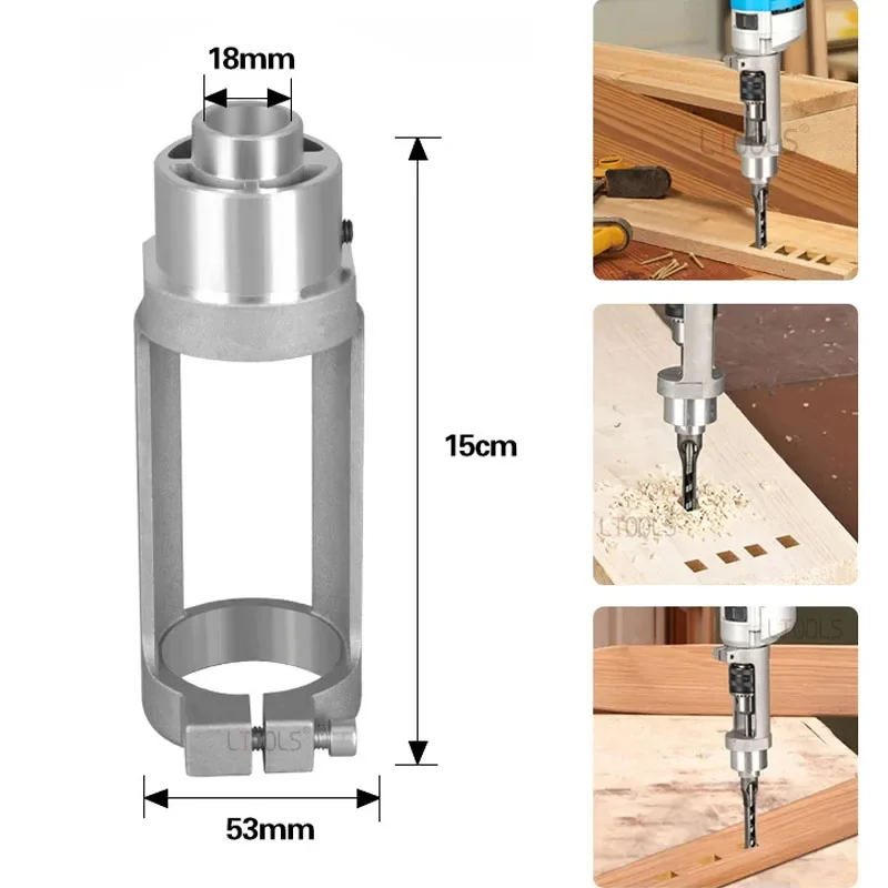 

Square Hole Drill Bit Adapter Durable Accessories Easy Installation and Disassembly Joint Mortiser Bit for Hand Electric Drill