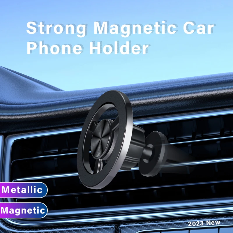2025 Universeller MagSafe-Telefonhalter für Autoventlüftung aus Metall – 360° ° Rotierende magnetische Halterung – Detail 1