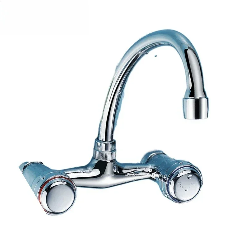 

Household kitchen mop pool faucet sink vegetable basin low throw all copper thickened hot and cold water